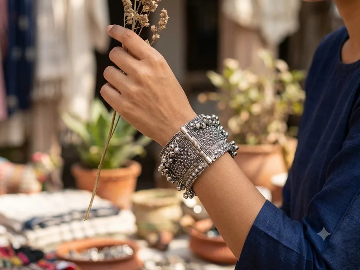 Oxidised bracelet