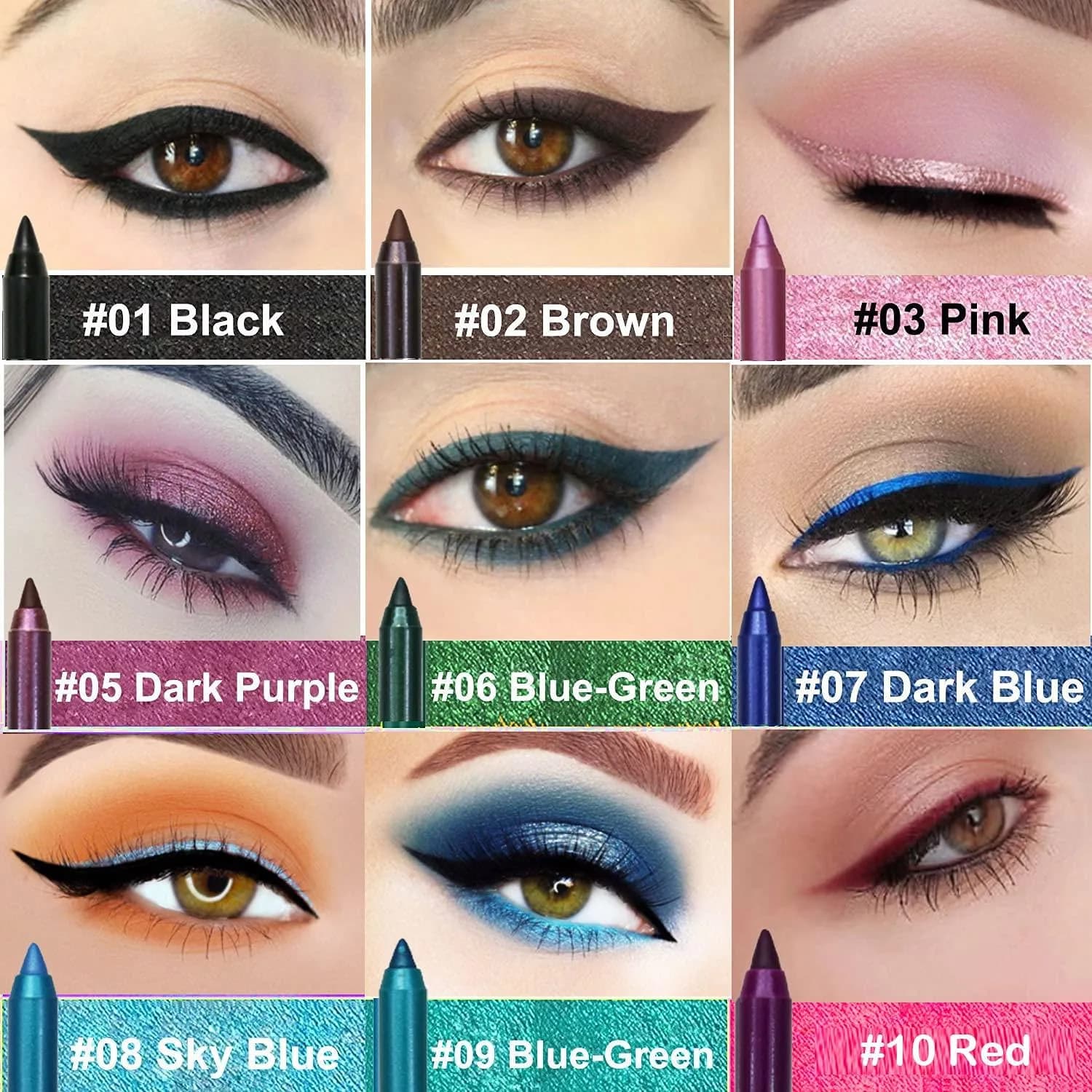 Colour eyeliner sale